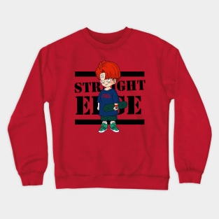 Trunks hardcore kids goes straight edge Crewneck Sweatshirt